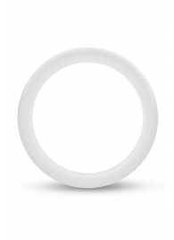 Белое люминесцентное эрекционное кольцо Silicone Glo Cock Ring - Blush Novelties - в Астрахани купить с доставкой