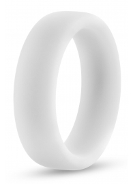 Белое люминесцентное эрекционное кольцо Silicone Glo Cock Ring - Blush Novelties - в Астрахани купить с доставкой