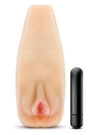 Мастурбатор-вагина с вибрацией Soft   Wet Natasha Realistic Beige Masturbator - Blush Novelties - в Астрахани купить с доставкой