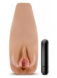 Маструбатор-вагина с вибрацией Soft   Wet Renata Realistic Tan Masturbator - Blush Novelties - в Астрахани купить с доставкой