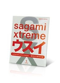 Ультратонкий презерватив Sagami Xtreme SUPERTHIN - 1 шт. - Sagami - купить с доставкой в Астрахани