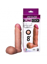 Фаллическая насадка для страпона UNICOCK 8  - 20 см. - LOVETOY (А-Полимер) - купить с доставкой в Астрахани