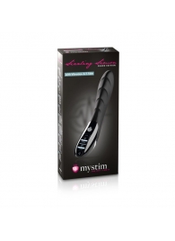Вибратор с электростимуляцией Sizzling Simon Black Edition - 27 см. - MyStim - купить с доставкой в Астрахани