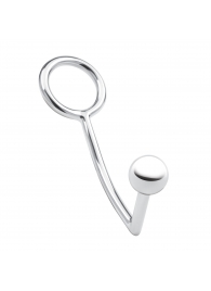 Кольцо на пенис с анальным стимулятором Stainless Steel Anal Hook   Cock Ring - BlueLine - в Астрахани купить с доставкой