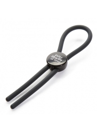 Тёмно-серое эрекционное кольцо с зажимом Again and Again Adjustable Cock Ring - Fifty Shades of Grey - в Астрахани купить с доставкой