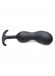 Черный массажер простаты с утяжелителями Premium Silicone Weighted Prostate Plug XL - 20,8 см. - XR Brands - в Астрахани купить с доставкой