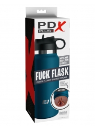 Смуглый мастурбатор-вагина в синей колбе F*ck Flask - Pipedream - в Астрахани купить с доставкой