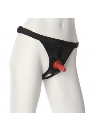 Трусики со штырьком для фиксации насадок Ultra Harness with Plug - Doc Johnson - купить с доставкой в Астрахани
