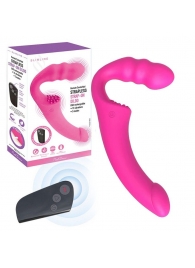Розовый безремневой страпон Straples Strap-On Dildo - Erokay - купить с доставкой в Астрахани