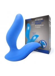 Синий вибромассажер простаты 3,5’’ Curve P-spot Massager - 12 см. - Erokay - в Астрахани купить с доставкой