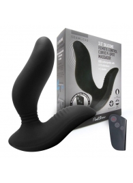 Черный вибромассажер простаты 3,5’’ Remote Control Curve P-spot Massager - 12 см. - Erokay - в Астрахани купить с доставкой