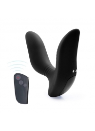 Черный вибромассажер простаты 3,5’’ Remote Control Curve P-spot Massager - 12 см. - Erokay - в Астрахани купить с доставкой