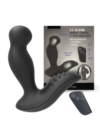 Черный вибромассажер простаты 3,5’’ Remote Control P-spot Massager - 12,5 см. - Erokay - в Астрахани купить с доставкой