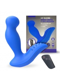 Синий вибромассажер простаты 3,5’’ Remote Control P-spot Massager - 12,5 см. - Erokay - в Астрахани купить с доставкой