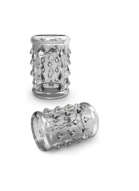 Прозрачная насадка с капельками STAY HARD COCK SLEEVE 05 CLEAR - Blush Novelties - в Астрахани купить с доставкой