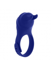 Синее эрекционное виброкольцо с клиторальной подушечкой и пультом ДУ Adjustable Fun Ring - Zero Tolerance - в Астрахани купить с доставкой
