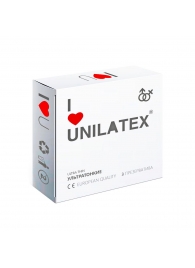 Ультратонкие презервативы Unilatex Ultra Thin - 3 шт. - Unilatex - купить с доставкой в Астрахани