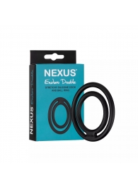 Черное двойное эрекционное кольцо Nexus Enduro Double - Nexus Range - в Астрахани купить с доставкой