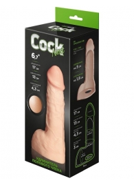Телесный фаллоудлинитель с мошонкой Cock Next - 17 см. - LOVETOY (А-Полимер) - в Астрахани купить с доставкой