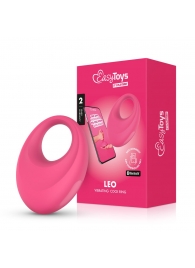 Розовое интерактивное эрекционное виброкольцо Leo - Easy toys - в Астрахани купить с доставкой