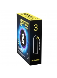 Супертонкие презервативы Ganzo Invisible - 3 шт. - Ganzo - купить с доставкой в Астрахани