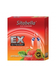 Стимулирующая насадка Sitabella Extender  Клубника - Sitabella - купить с доставкой в Астрахани