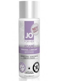 Лубрикант на водной основе для женщин JO AGAPE LUBRICANT ORIGINAL - 60 мл. - System JO - купить с доставкой в Астрахани