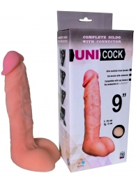 Фаллическая насадка Харнесс UNICOCK 9  - 24 см. - LOVETOY (А-Полимер) - купить с доставкой в Астрахани