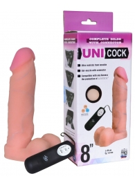 Фаллическая насадка Харнесс UNICOCK 8  с вибрацией - 20 см. - LOVETOY (А-Полимер) - купить с доставкой в Астрахани