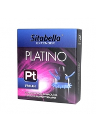 Стимулирующая насадка с усиками и шипиками Platino  Ураган - Sitabella - купить с доставкой в Астрахани