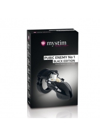 Пояс верности с электростимуляцией Mystim Pubic Enemy No1 Black Edition - MyStim - купить с доставкой в Астрахани