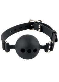 Силиконовый кляп-шар с отверстиями для дыхания Silicone Breathable Ball Gag Small - Pipedream - купить с доставкой в Астрахани