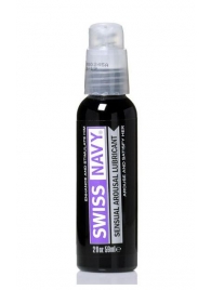 Возбуждающий гель-лубрикант на водной основе Sensual Arousal Lubricant - 59 мл. - Swiss navy - купить с доставкой в Астрахани