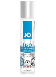 Возбуждающий лубрикант на водной основе JO Personal Lubricant H2O Warming - 30 мл. - System JO - купить с доставкой в Астрахани
