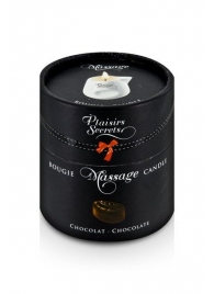 Массажная свеча с ароматом шоколада Bougie de Massage Gourmande Chocolat - 80 мл. - Plaisir Secret - купить с доставкой в Астрахани