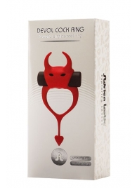 Красное эрекционное кольцо в форме дьяволенка DEVOL COCKRING - Adrien Lastic - в Астрахани купить с доставкой