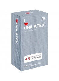 Презервативы с точками Unilatex Dotted - 12 шт. + 3 шт. в подарок - Unilatex - купить с доставкой в Астрахани