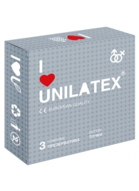 Презервативы с точками Unilatex Dotted - 3 шт. - Unilatex - купить с доставкой в Астрахани