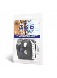 Утяжка для мошонки и пениса Cock Ring With 1  Ball Stretcher And Optional Weight Ring - BlueLine - купить с доставкой в Астрахани