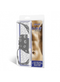 Утяжка на пенис и мошонку Cock Ring With 1.5  Ball Stretcher And Optional Weight Ring - BlueLine - купить с доставкой в Астрахани