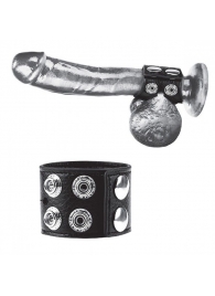 Ремень на член и мошонку 1.5  Cock Ring With Ball Strap - BlueLine - купить с доставкой в Астрахани