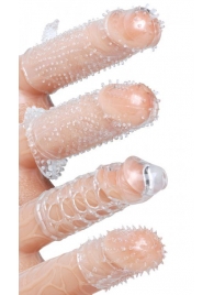 Набор из 4 насадок на член Pleasured Penis Enhancement Sleeve 4 Pack - XR Brands - в Астрахани купить с доставкой
