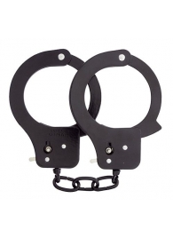 Чёрные наручники из листового металла BONDX METAL CUFFS BLACK - Dream Toys - купить с доставкой в Астрахани