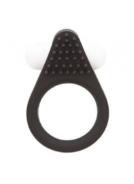 Чёрное эрекционное кольцо LIT-UP SILICONE STIMU RING 1 BLACK - Dream Toys - в Астрахани купить с доставкой