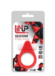 Красное эрекционное кольцо LIT-UP SILICONE STIMU RING 1 RED - Dream Toys - в Астрахани купить с доставкой