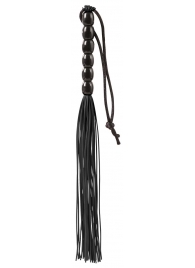 Чёрная мини-плеть из резины Rubber Mini Whip - 22 см. - Blush Novelties - купить с доставкой в Астрахани