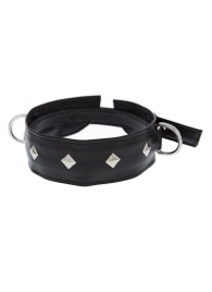 Полиуретановый ошейник с пуклями и D-кольцами Collar with Studs - Blush Novelties - купить с доставкой в Астрахани