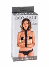 Ошейник с длинной лентой и наручниками Strap Bondage Kit Plus Size - Lola Games - купить с доставкой в Астрахани