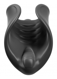 Чёрный мастурбатор Vibrating Silicone Stimulator с вибрацией - Pipedream - в Астрахани купить с доставкой