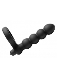 Насадка для двойного проникновения Double Fun Cock Ring with Double Penetration Vibe - XR Brands - в Астрахани купить с доставкой